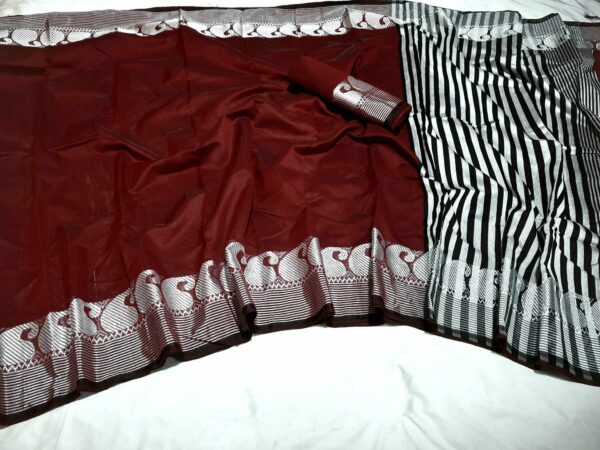 Ampair Half Silk Saree (আম পাইড় হাফ সিল্ক শাড়ি) - Image 2