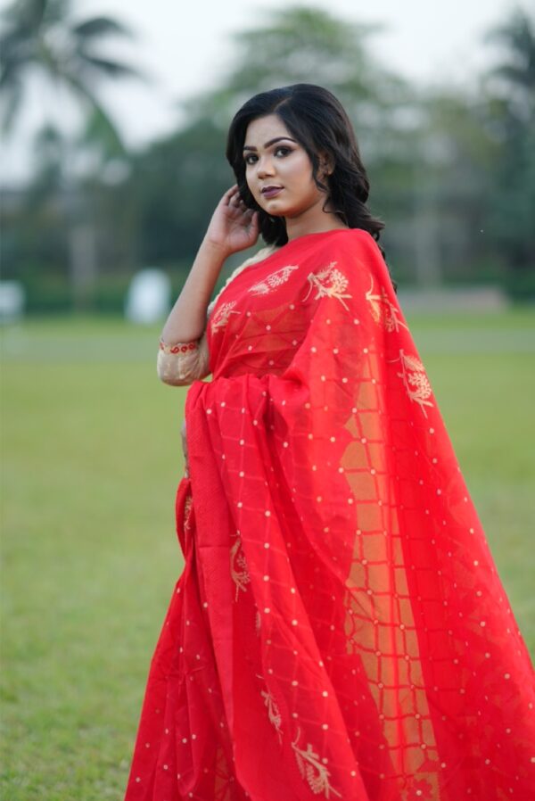 Bodhuya Jamdani Saree (বধুয়া জামদানী শাড়ি) - Image 6