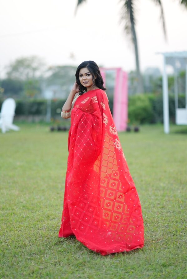 Bodhuya Jamdani Saree (বধুয়া জামদানী শাড়ি) - Image 5