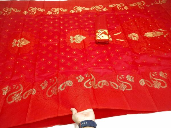 Jori Pair Jamdani Saree (জড়ি পাড় জামদানী শাড়ি) - Image 2