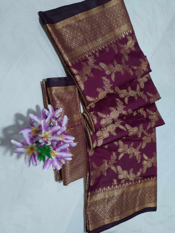 Jumka Benaroshi Katan Saree (ঝুমকা বেনারসি কাতান শাড়ি) - Image 7