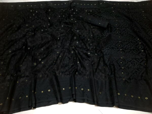 Kalo Jamdani Saree (কালো জামদানী শাড়ি) - Image 4