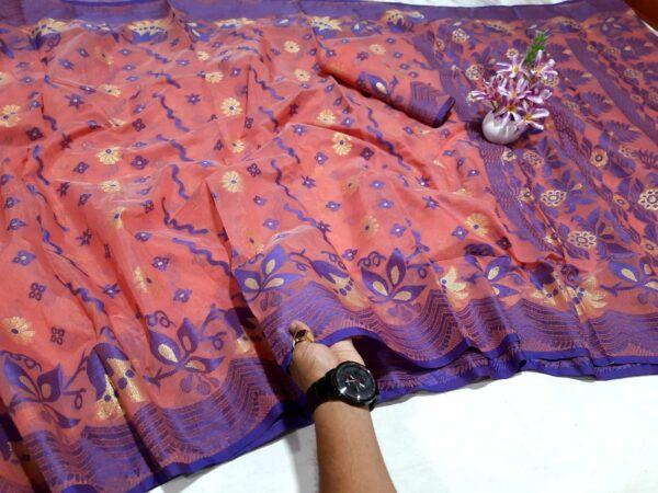Konokchapa Jamdani Saree (কনকচাঁপা  জামদানী  শাড়ি) - Image 5