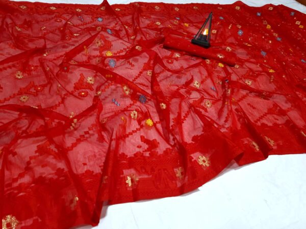 Dhakaiya Jamdani Saree (ঢাকাইয়া জামদানী শাড়ি) - Image 2