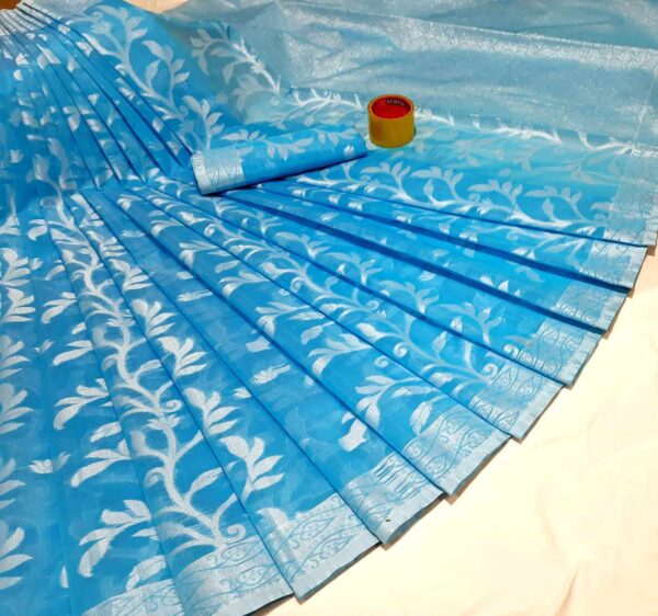 Rupalilota Jamdani Saree (রূপালী লতা জামদানী শাড়ি) - Image 5