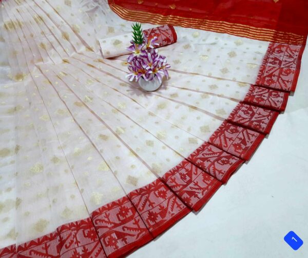 Sonchoita Silk Jamdani Saree (সঞ্চয়িতা সিল্ক জামদানী শাড়ি)