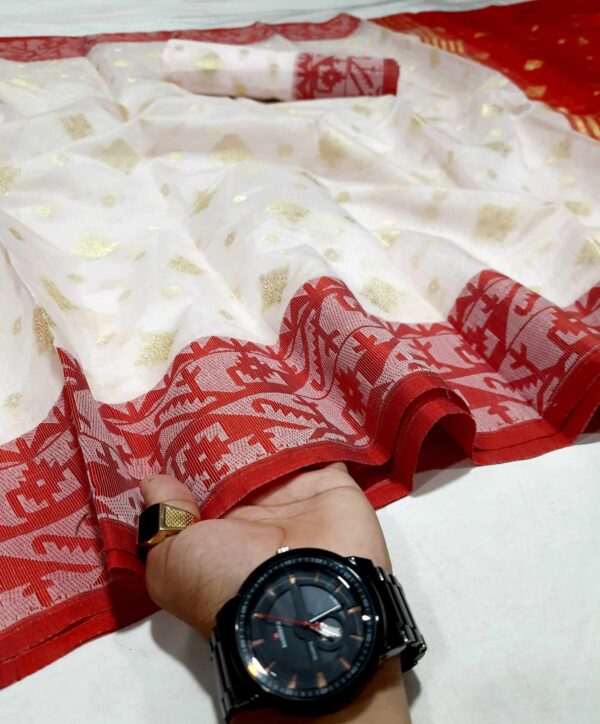 Sonchoita Silk Jamdani Saree (সঞ্চয়িতা সিল্ক জামদানী শাড়ি) - Image 3
