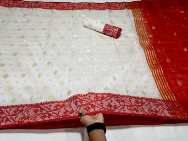 Sonchoita Silk Jamdani Saree (সঞ্চয়িতা সিল্ক জামদানী শাড়ি) - Image 5