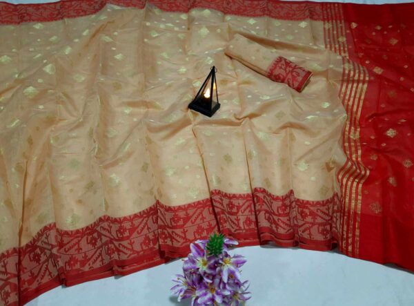 Sonchoita Silk Jamdani Saree (সঞ্চয়িতা সিল্ক জামদানী শাড়ি) - Image 7