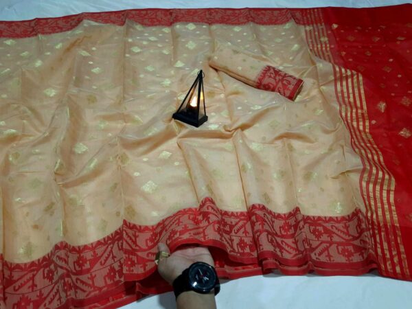 Sonchoita Silk Jamdani Saree (সঞ্চয়িতা সিল্ক জামদানী শাড়ি) - Image 9