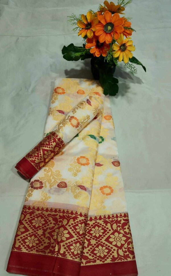 Sornolota Katan Saree (স্বর্ণলতা কাতান শাড়ি) - Image 4