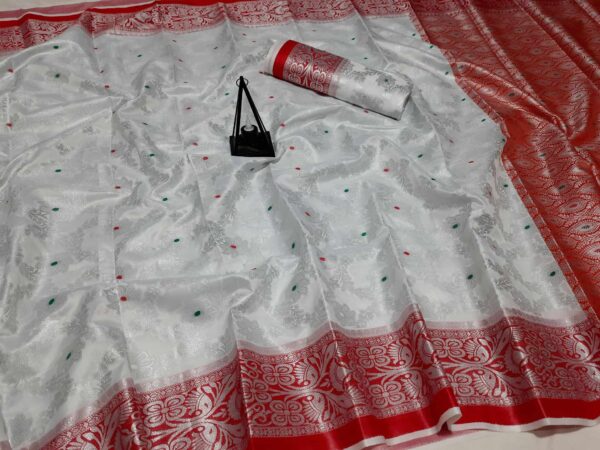 Jalchap Benaroshi Katan Saree (জলছাপ বেনারসি কাতান শাড়ি) - Image 2