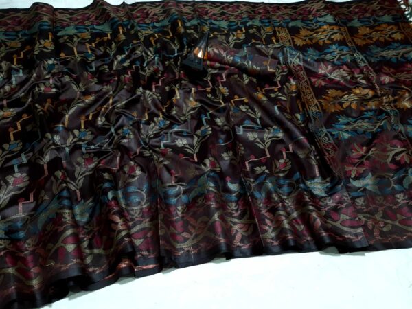Madurai Soft Silk Katan Saree (মাদুরায় সফ্ট সিল্ক কাতান শাড়ি) - Image 3
