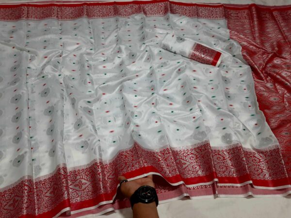 Kashmiri Silk Katan Saree (কাশ্মীরী  সিল্ক কাতান শাড়ি) - Image 3