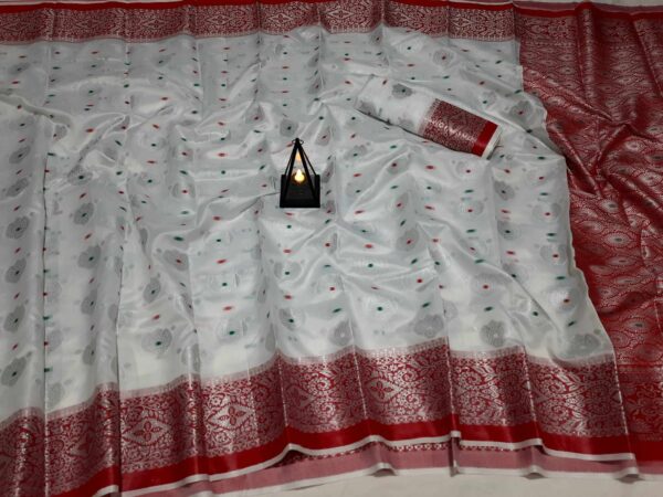 Kashmiri Silk Katan Saree (কাশ্মীরী  সিল্ক কাতান শাড়ি) - Image 4