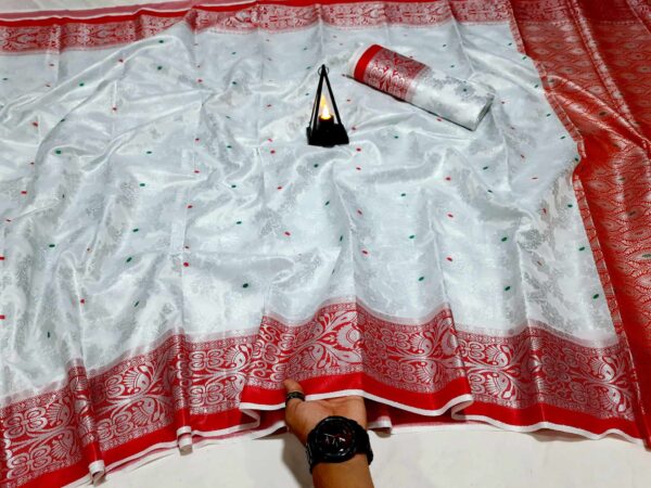 Jalchap Benaroshi Katan Saree (জলছাপ বেনারসি কাতান শাড়ি) - Image 5