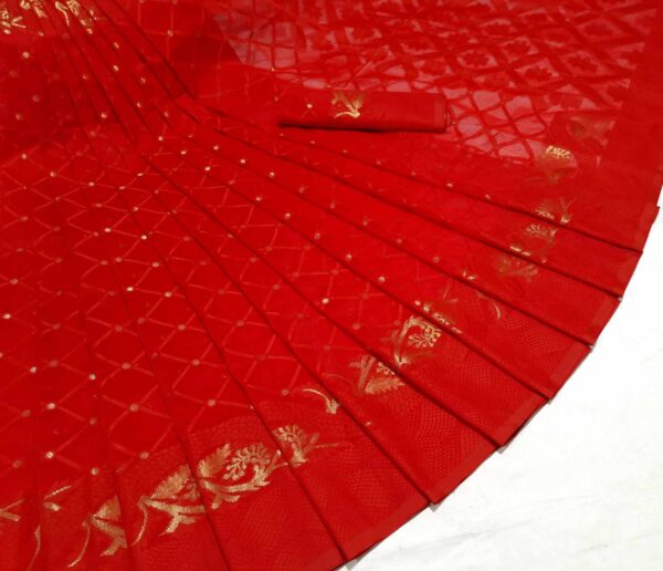 Bodhuya Jamdani Saree (বধুয়া জামদানী শাড়ি) 4 Piece Combo - Image 3