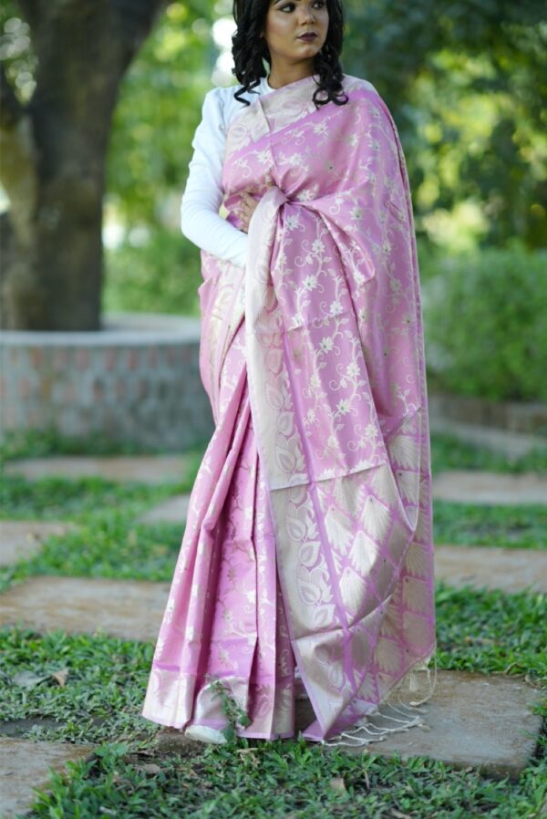 Exclusive Chanderi Silk Katan Saree - Image 2