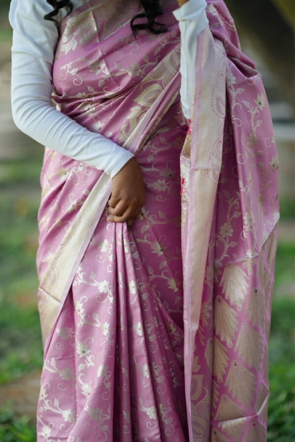 Exclusive Chanderi Silk Katan Saree - Image 4