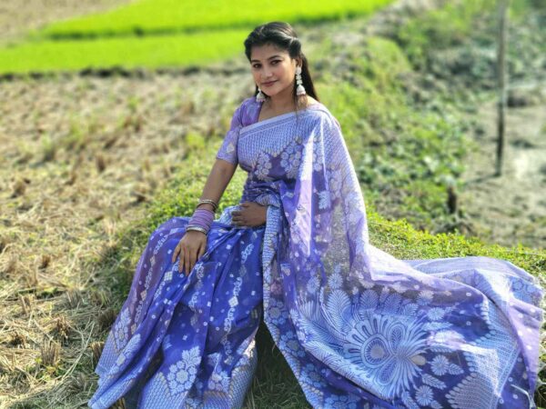 Sajrani Jamdani Saree (সাজরানী জামদানী শাড়ি) - Image 4